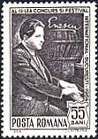 Romania, 1964. 3rd Festival and Contest George Enescu. GE at Pianno. Sc. 1674.