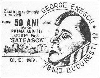 10/01/89. International Music Day. 50 years from the first audition of the "Sateasca (Village) Suite" by George Enescu